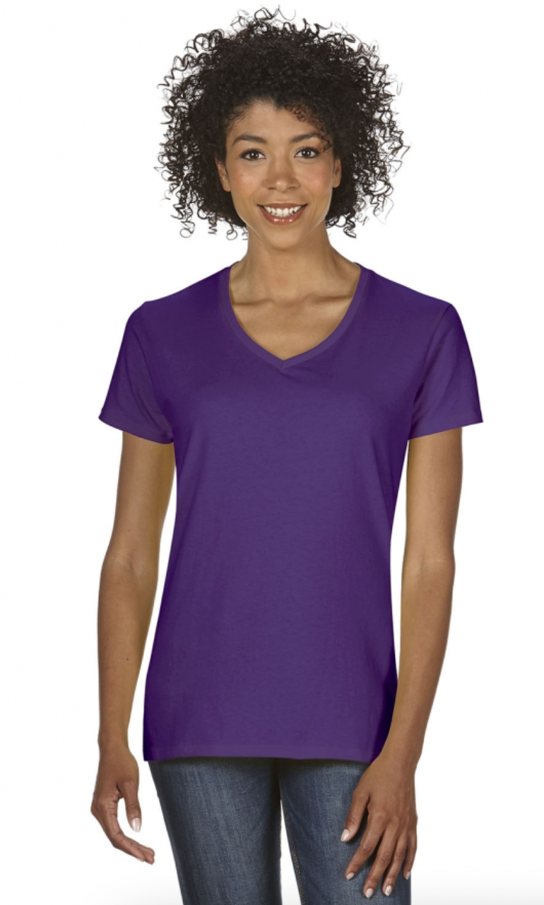 Gildan G500VL Women's Heavy Cotton 5.3 oz. V-Neck T-Shirt