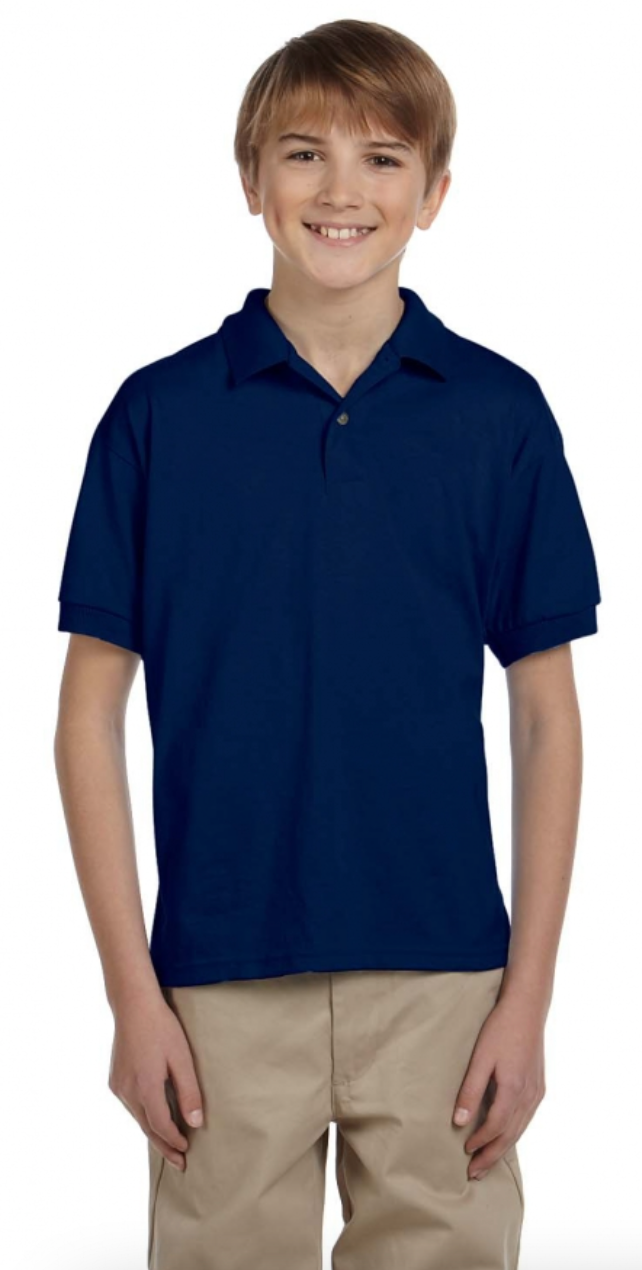 Gildan G880B Youth 6 oz., 50-50 Jersey Polo
