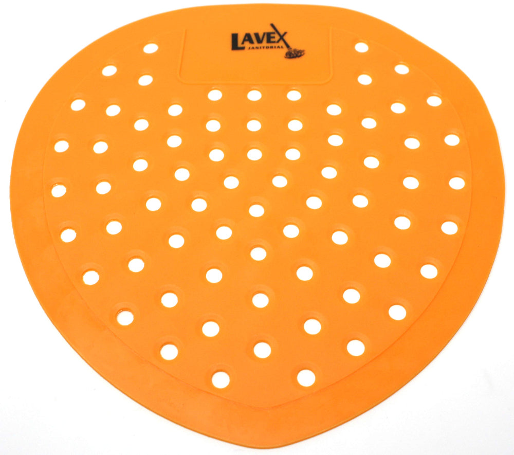 Orange mat with white holes and 'Lavex' branding on a white background