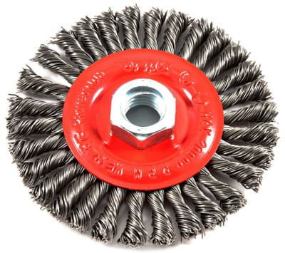WIRE WHEEL BRUSH TWIST KNOT