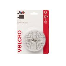 WHITE VELCRO TAPE 3/4”X5′