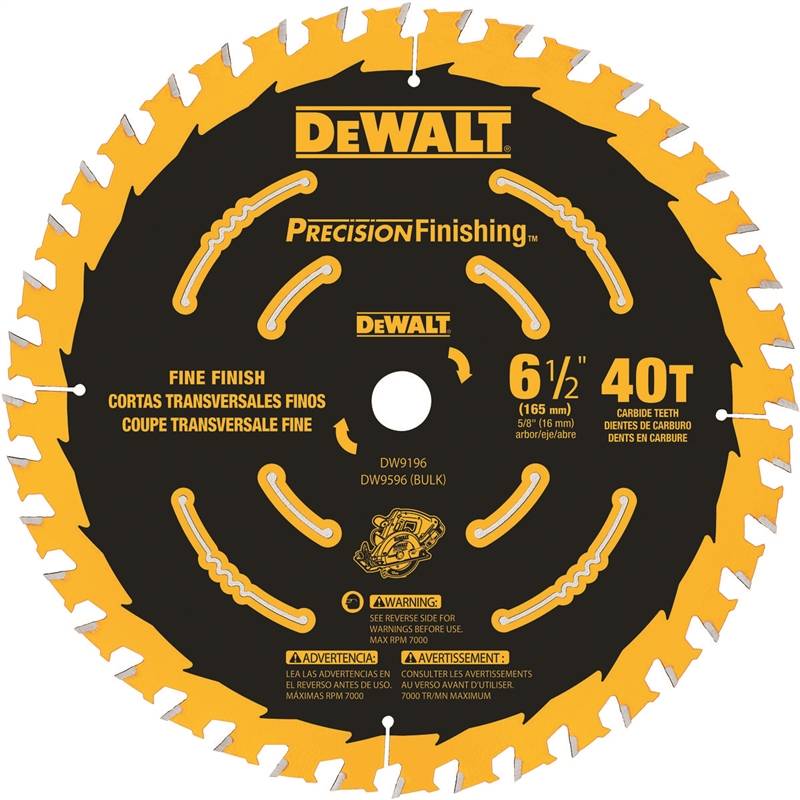 DEWALT CIRCULAR SAW BLADE 6-1/2″ DW9199 24T
