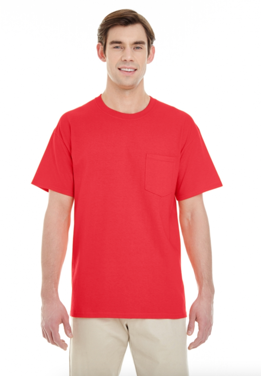 Gildan G530 Adult Heavy Cotton 5.3 oz. Pocket T-Shirt