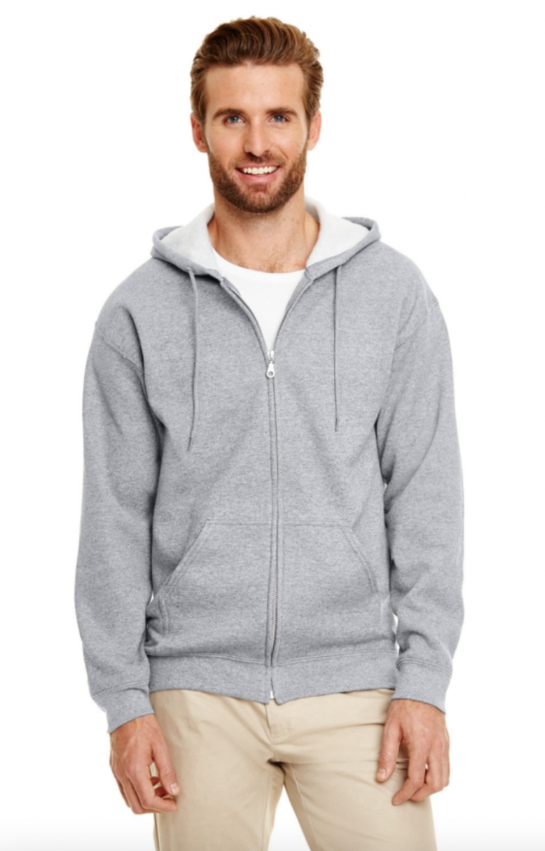 Gildan G186 Adult Heavy Blend Adult 8 oz., 50-50 Full-Zip Hood