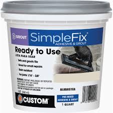 GROUT/ADHESIVE QT. READI MIXED ALABASTER