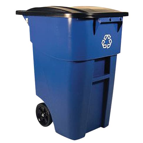 RUBB 50GAL/W-LID & WHEEL