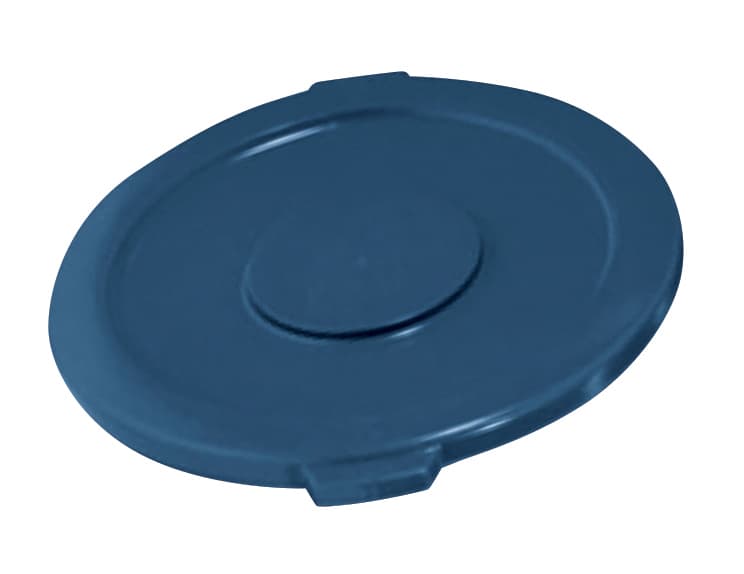 ROUND WASTE BIN TRASH CONTAINER LID 20 GALLON – BLUE