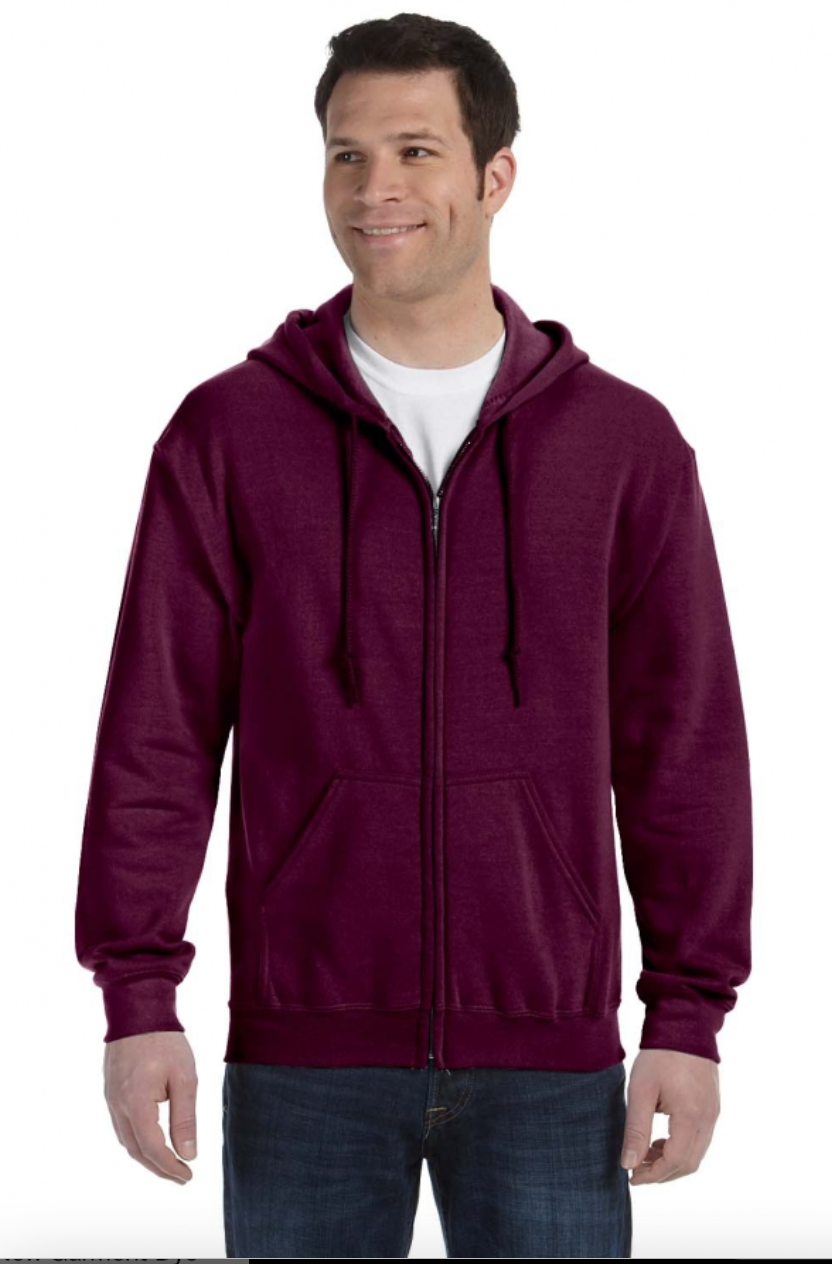 Gildan G186 Adult Heavy Blend Adult 8 oz., 50-50 Full-Zip Hood