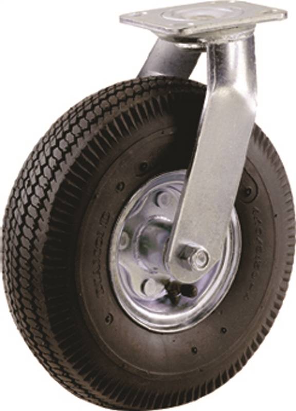 WHEEL 8″ SWIVEL PNEUMATIC WITH PLATE