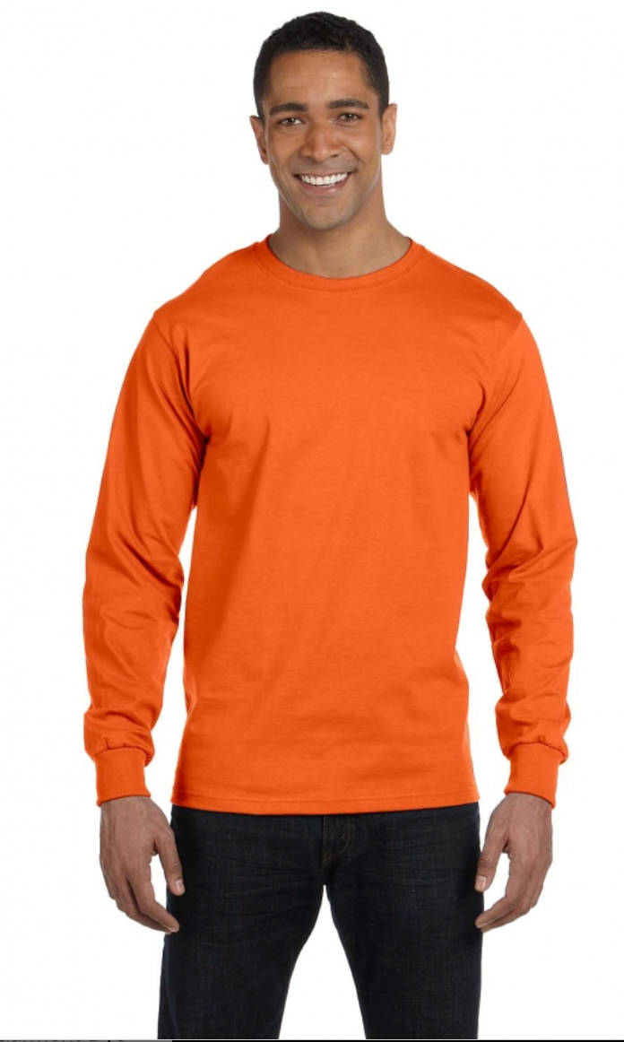 Gildan G840 Adult 5.5 oz., 50-50 Long-Sleeve T-Shirt
