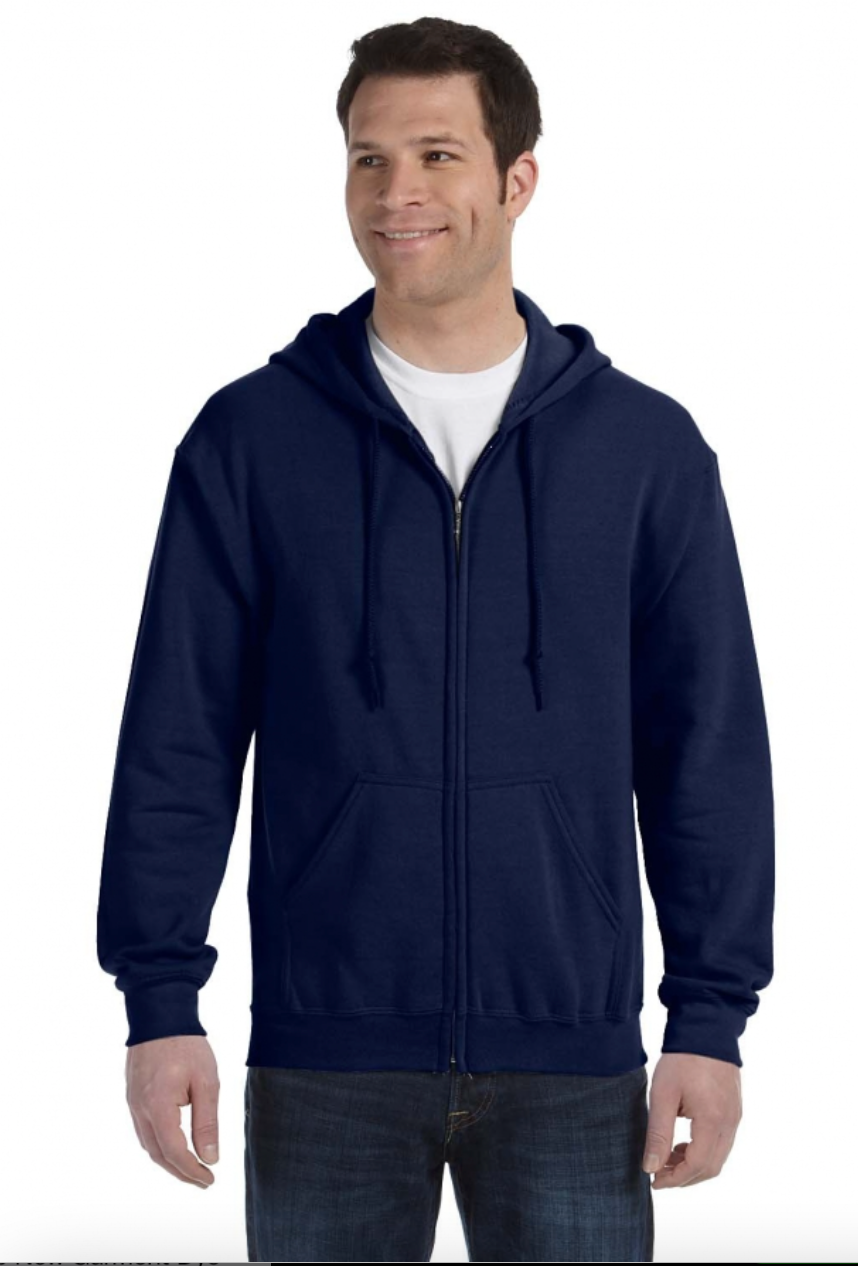 Gildan G186 Adult Heavy Blend Adult 8 oz., 50-50 Full-Zip Hood