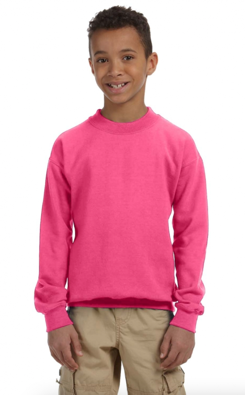 Gildan G180B Youth Heavy Blend 8 oz., 50-50 Fleece Crew