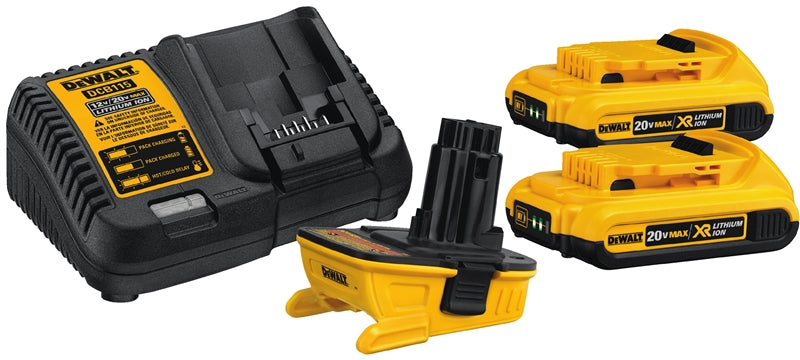 DEWALT LITHIUM ION BATTERY ADAPTER KIT/USE W/18V TOOLS DCA2203C