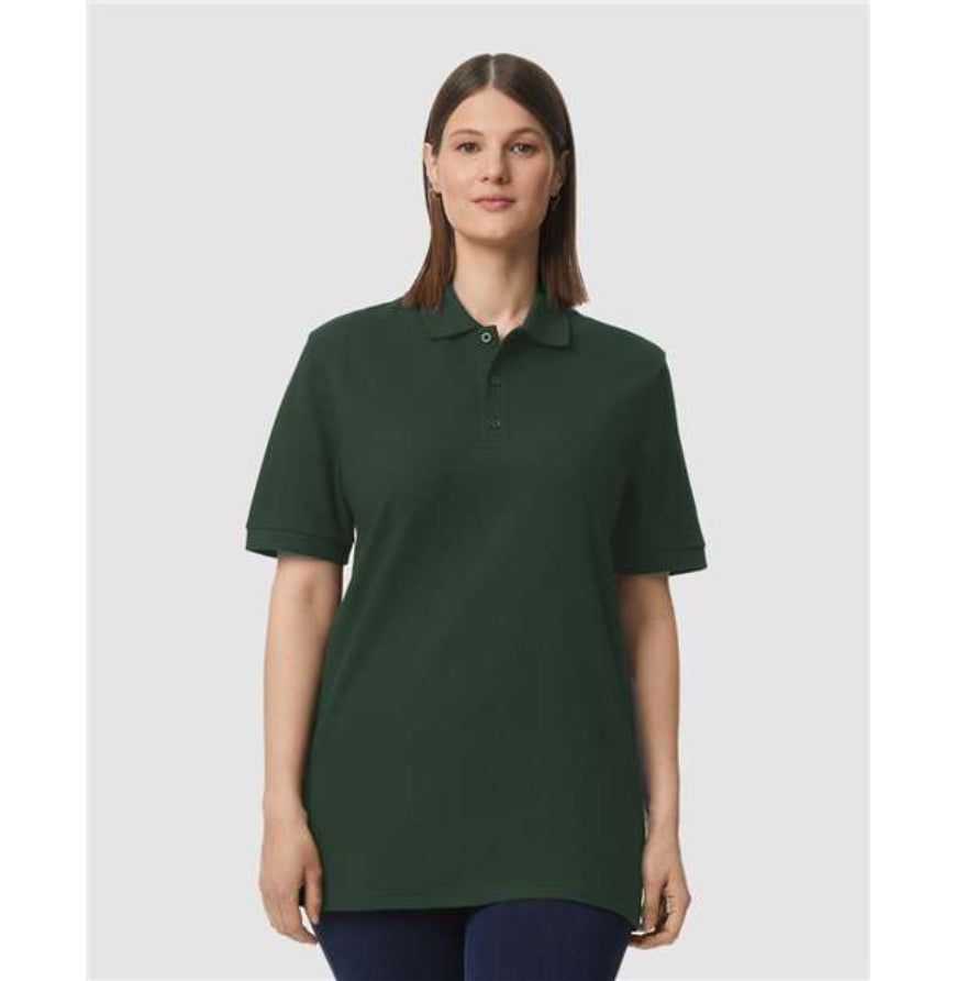 Unisex Midweight Double Pique Polo