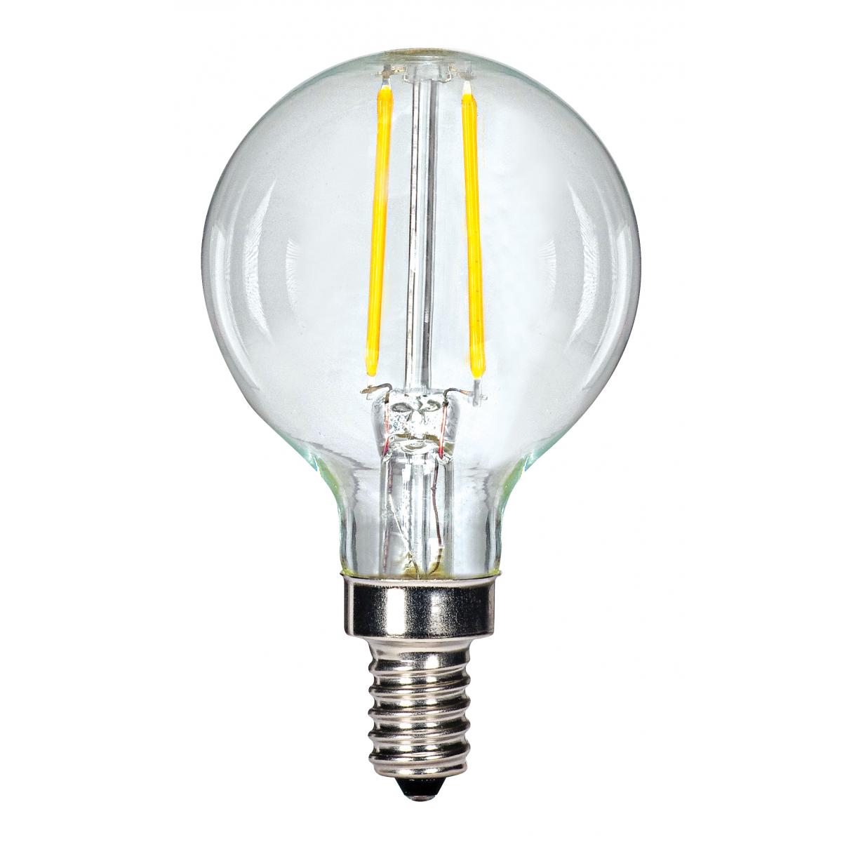 BULBS G16.5 LED 2.5W 2700K CANDELABRA BASE S9870