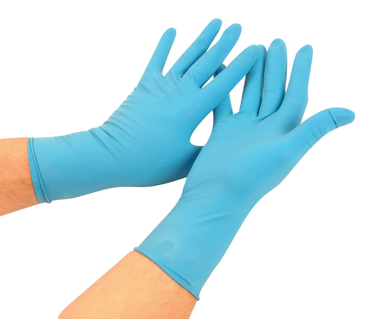 GLOVES LATEX BLUE HIGH RISK PF