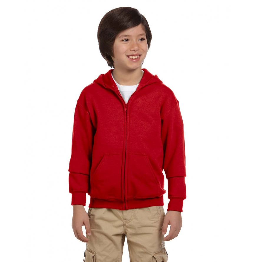 Gildan G186B Youth Heavy Blend 8 oz., 50-50 Full-Zip Hood