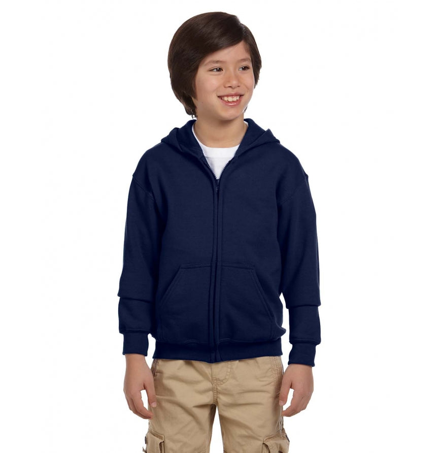 Gildan G186B Youth Heavy Blend 8 oz., 50-50 Full-Zip Hood