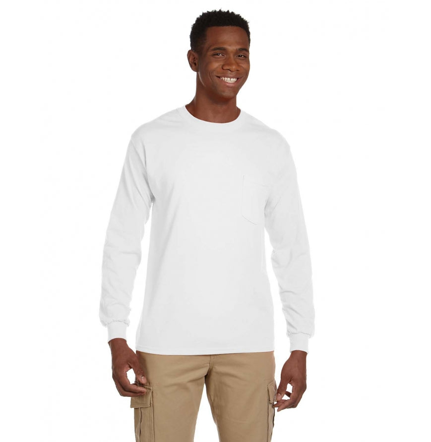 Gildan G241 Adult Ultra Cotton® 6 oz. Long-Sleeve Pocket T-Shirt