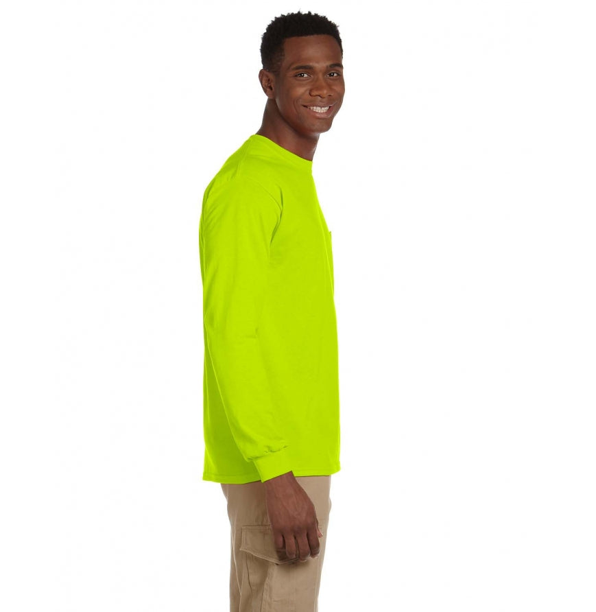 Gildan G241 Adult Ultra Cotton® 6 oz. Long-Sleeve Pocket T-Shirt