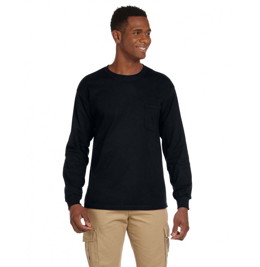 Gildan G241 Adult Ultra Cotton® 6 oz. Long-Sleeve Pocket T-Shirt