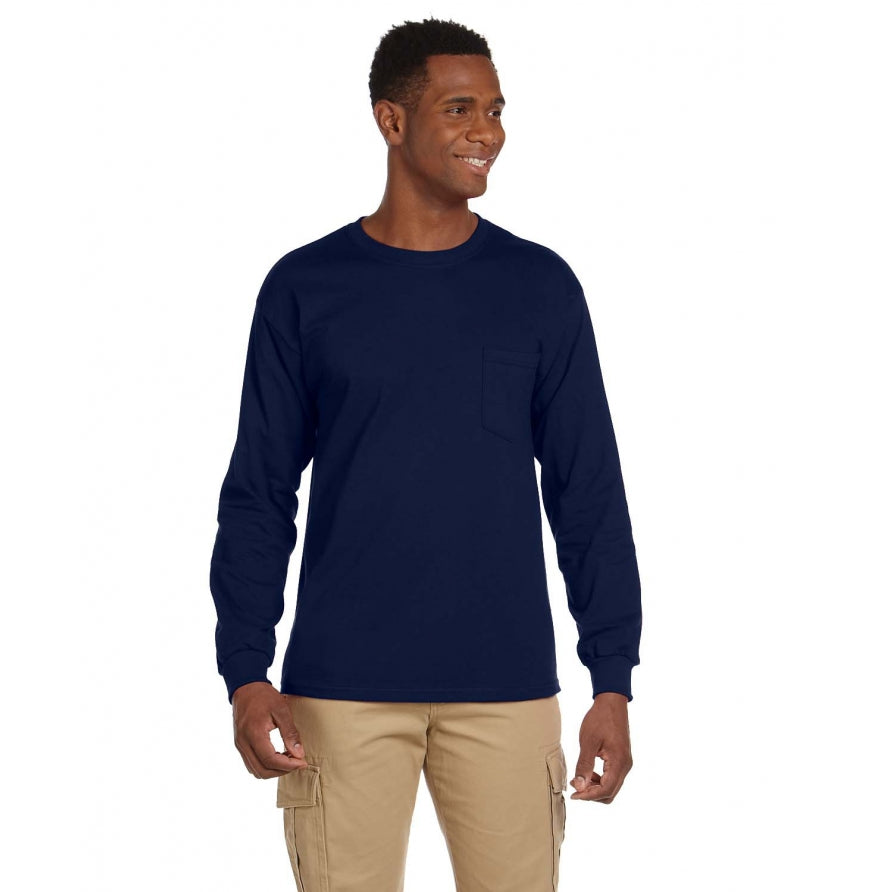 Gildan G241 Adult Ultra Cotton® 6 oz. Long-Sleeve Pocket T-Shirt