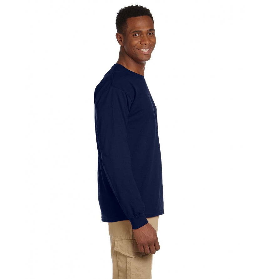 Gildan G241 Adult Ultra Cotton® 6 oz. Long-Sleeve Pocket T-Shirt