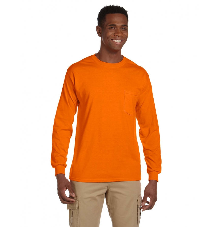 Gildan G241 Adult Ultra Cotton® 6 oz. Long-Sleeve Pocket T-Shirt