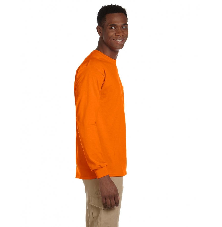 Gildan G241 Adult Ultra Cotton® 6 oz. Long-Sleeve Pocket T-Shirt