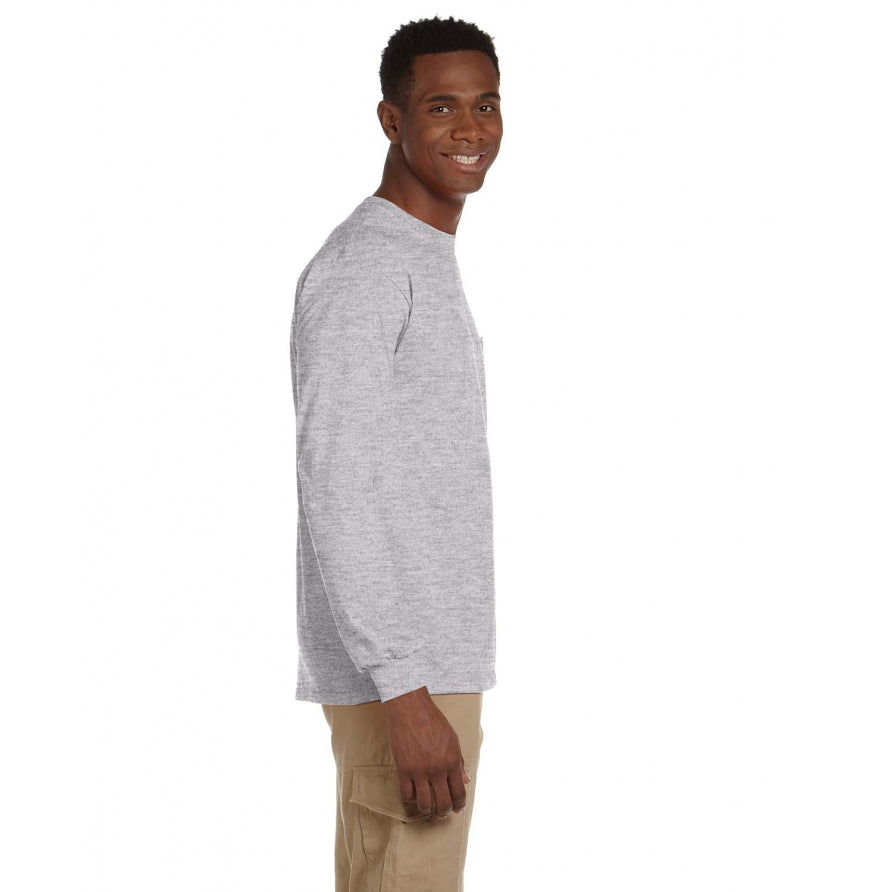 Gildan G241 Adult Ultra Cotton® 6 oz. Long-Sleeve Pocket T-Shirt