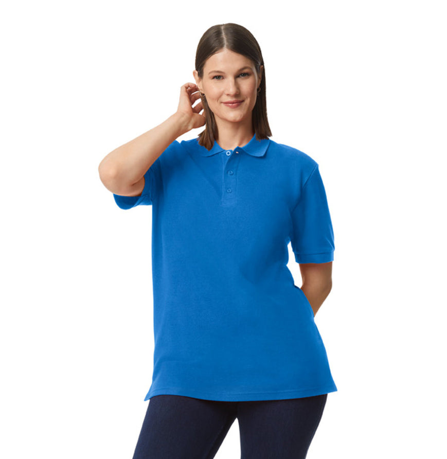 Unisex Midweight Double Pique Polo