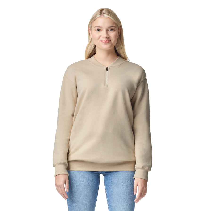 Gildan SF008 Unisex Softstyle Midweight Fleece Quarter-Zip Sweatshirt