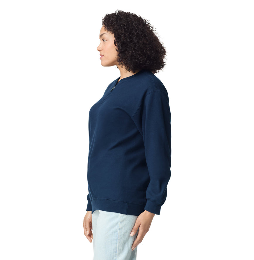 Gildan SF008 Unisex Softstyle Midweight Fleece Quarter-Zip Sweatshirt