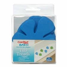 TUB TREADS FLOWER-BLUE 6PK