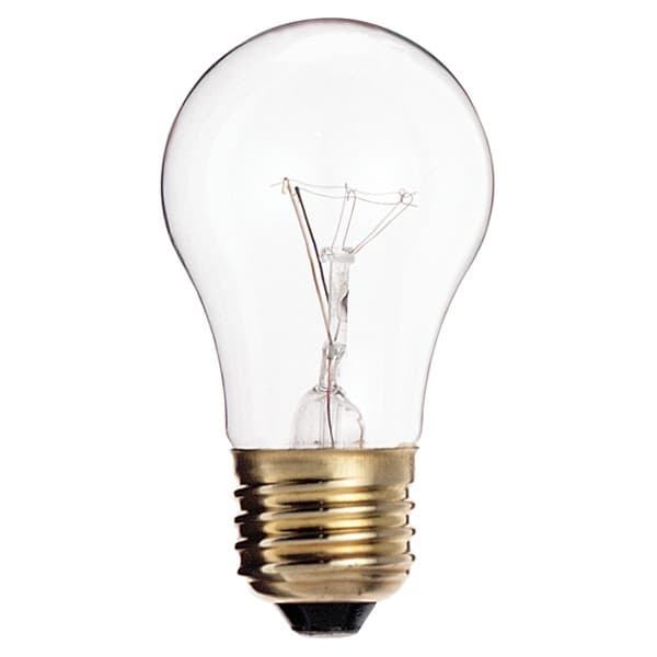 BULBS 40W APPLIANCE CLEAR A15, E26 MEDIUM BASE, S3720