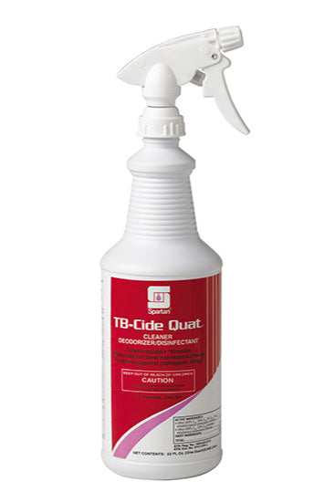 TB-Cide Quat spray bottle with red label on a white background