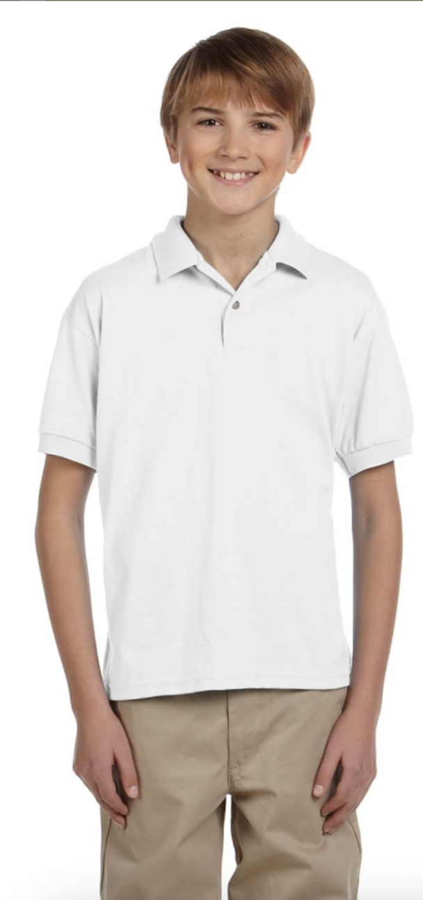 Gildan G880B Youth 6 oz., 50-50 Jersey Polo