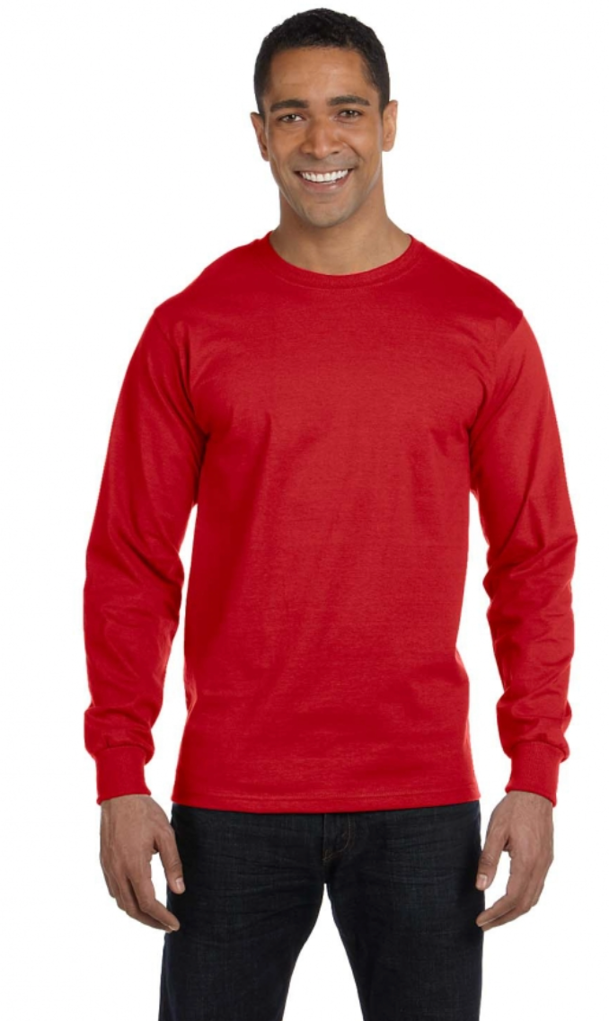 Gildan G840 Adult 5.5 oz., 50-50 Long-Sleeve T-Shirt