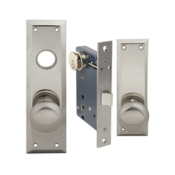 MARKS VESTIBULE LOCK 91DW/26D LH SATIN CHROME