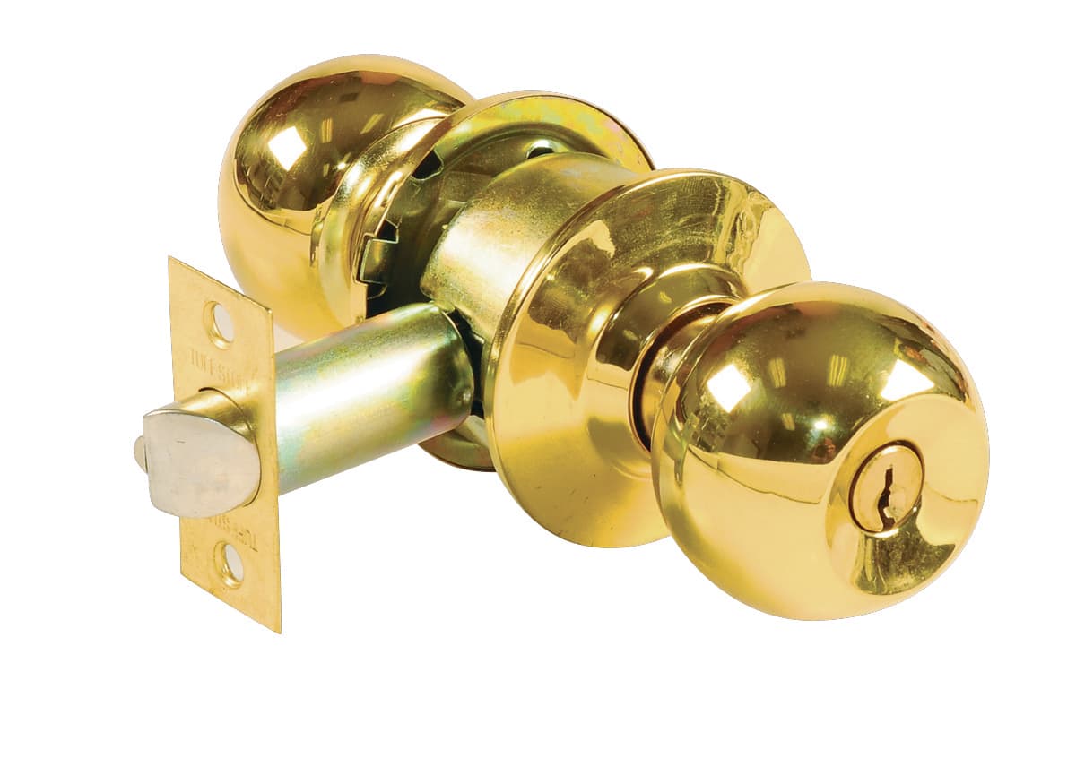 ARROW ENTRY LOCK BALL 2-3/8″ BACKSET US-3 BRASS FINISH