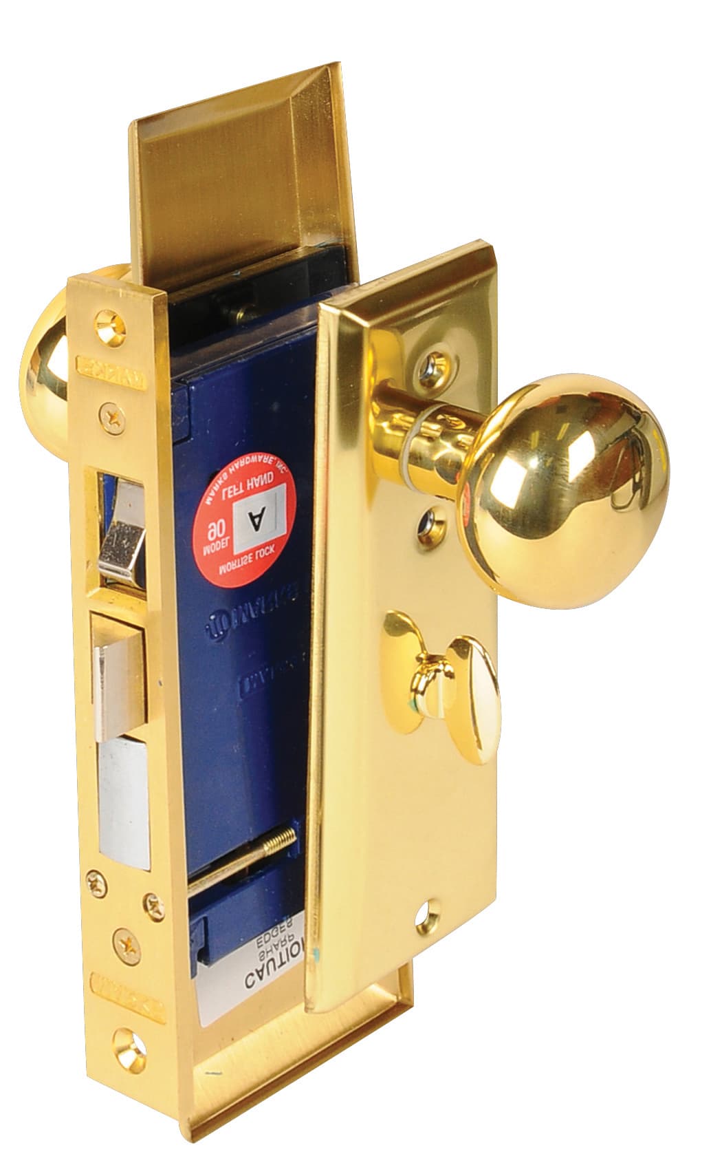 MARKS MORT.LOCK 114A/3-X RH POL.BRASS