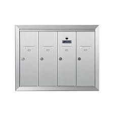 MAILBOX 4-COMPARTMENT ALUMINUM
