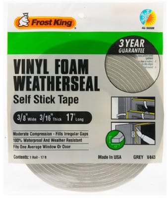 WEATHER STRIP 3/8″FOAM 17FT.