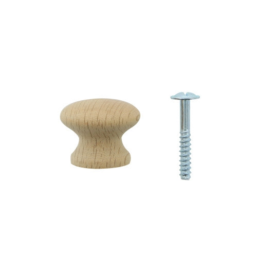 KNOB CABINET WOOD BEECH 2″ 41448