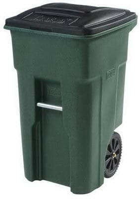 32GL GRN CONTAINER W/WHEEL