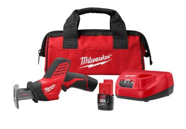 MILWAUKEE M12 CORDLESS HACKZALL RECIP SAW KIT (W/ 1 BATTERY)