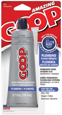 ADHESIVE GOOP PLUMBERS 3.7OZ.