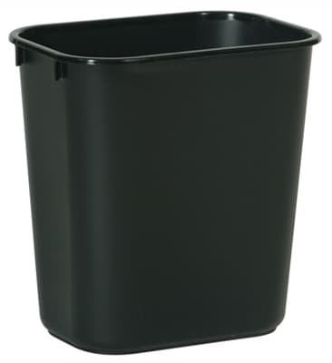 WASTEBASKET 28QT BLACK