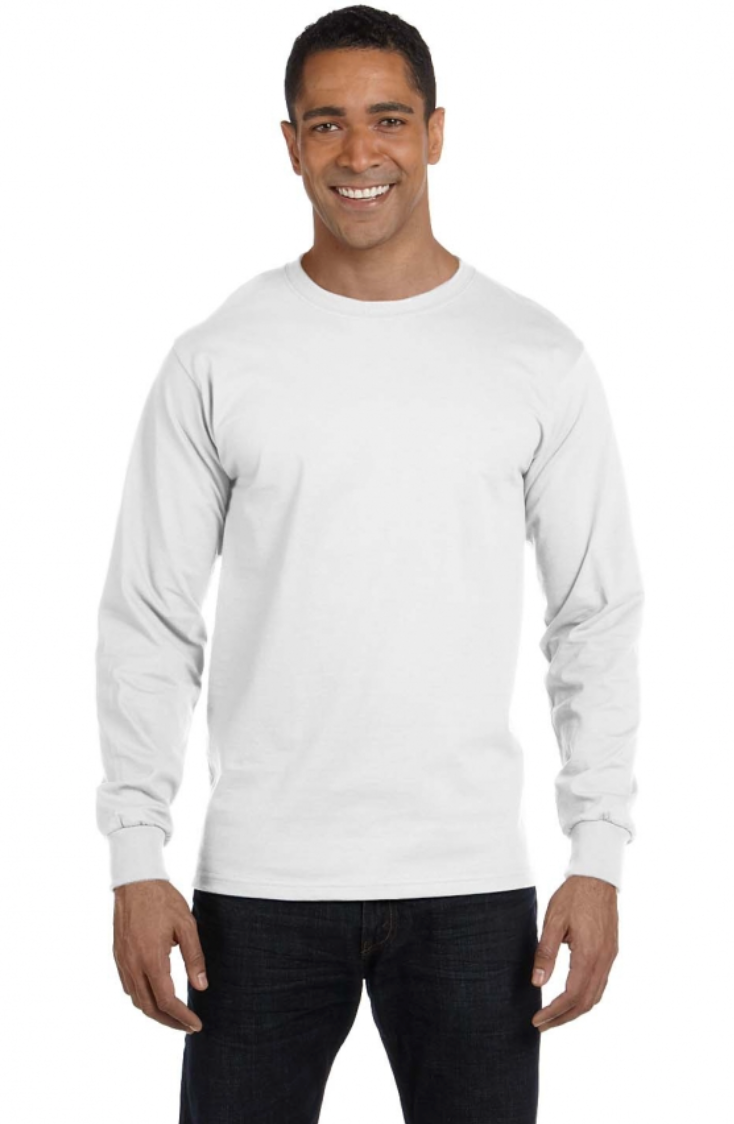 Gildan G840 Adult 5.5 oz., 50-50 Long-Sleeve T-Shirt