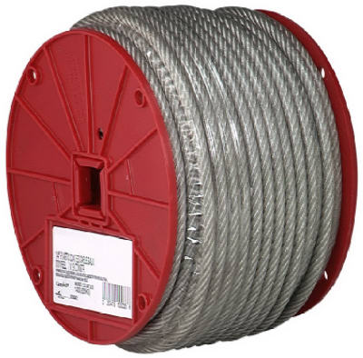 WIRE ROPE GALVANIZED CABLE 3/32″ VINYL COATED 250′ 7000397